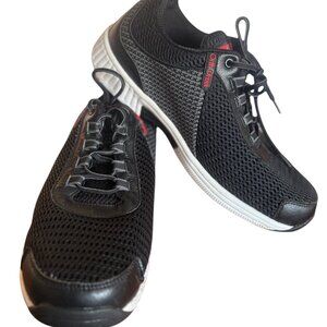 Orthofeet Men's 'Edgewater' Walking Shoe Black 10.5 XX-Wide 6E